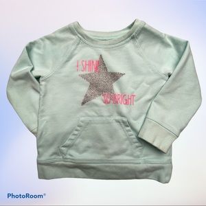 Childrens Place Pale Green Graphic Sweatshirt 2T